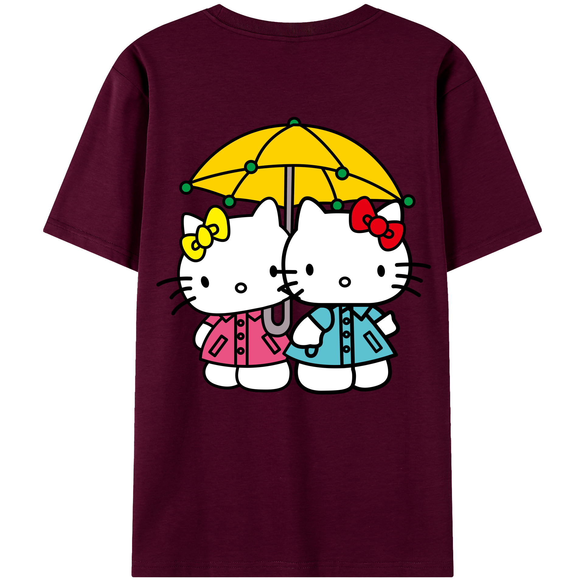 （画像用） Hello Kitty ハローキティ レディース半袖Tシャツ(バックプリント)